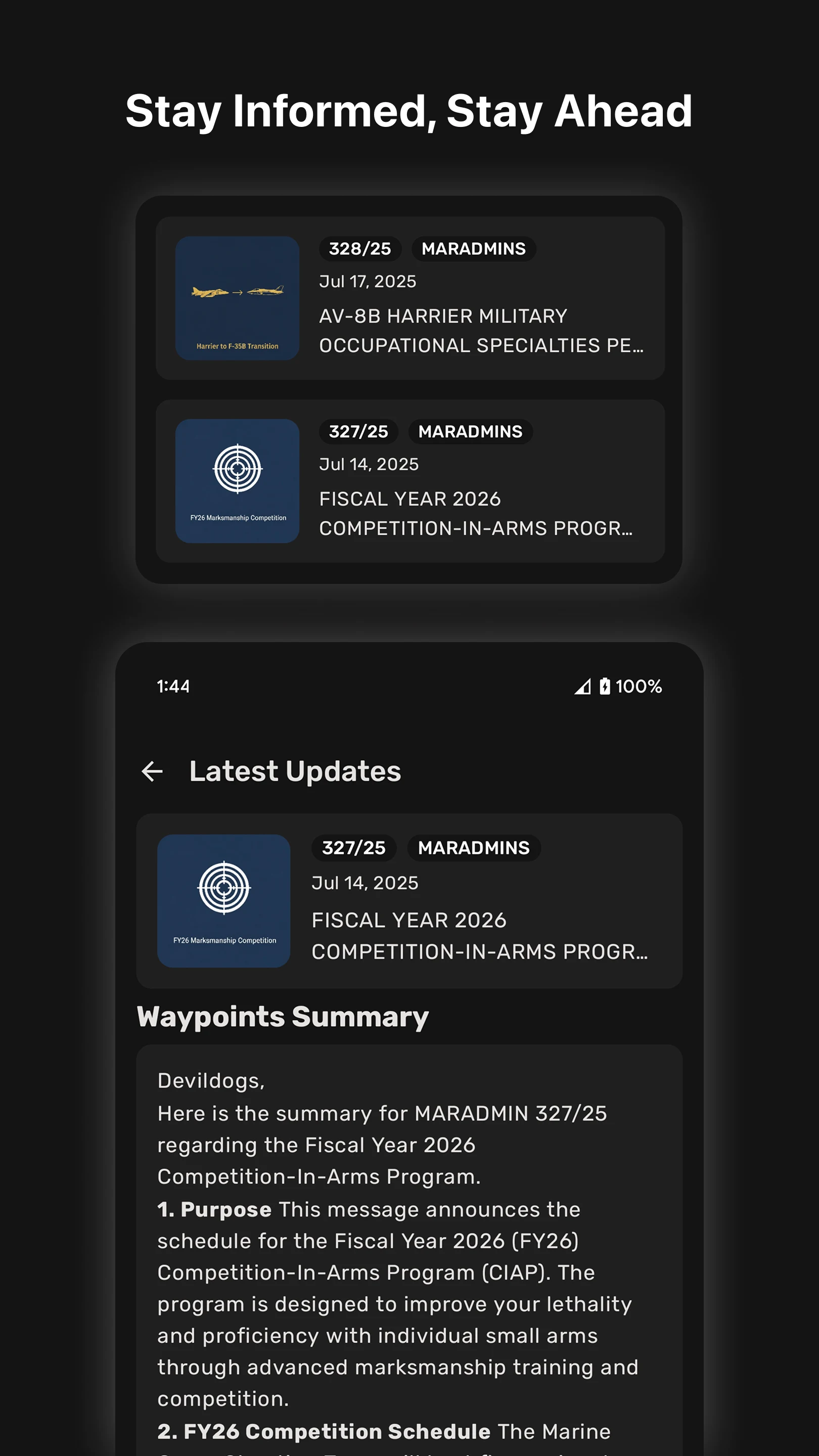Waypoints - The Military App screenshot